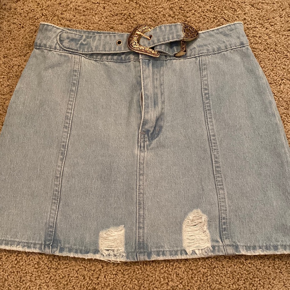 Never worn denim skirt
